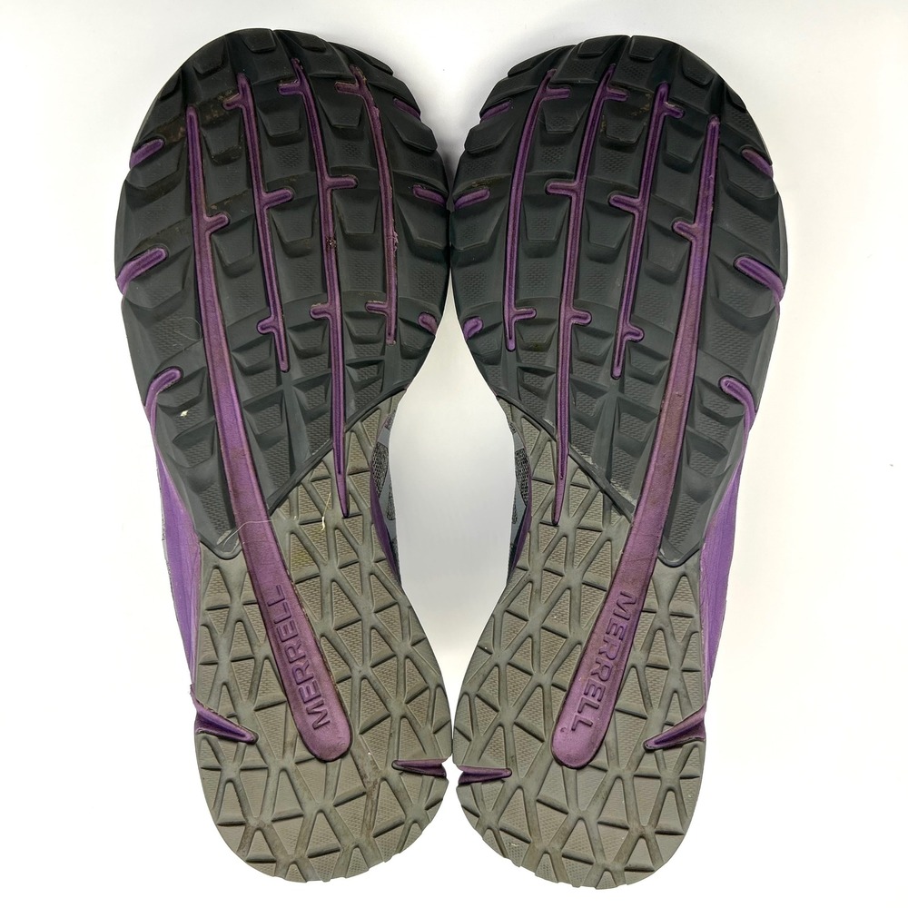 Merrell Bare Access Flex 2 Womens 8.5 Grey Purple Trail Running Shoes Barefoot - Picture 8 of 11